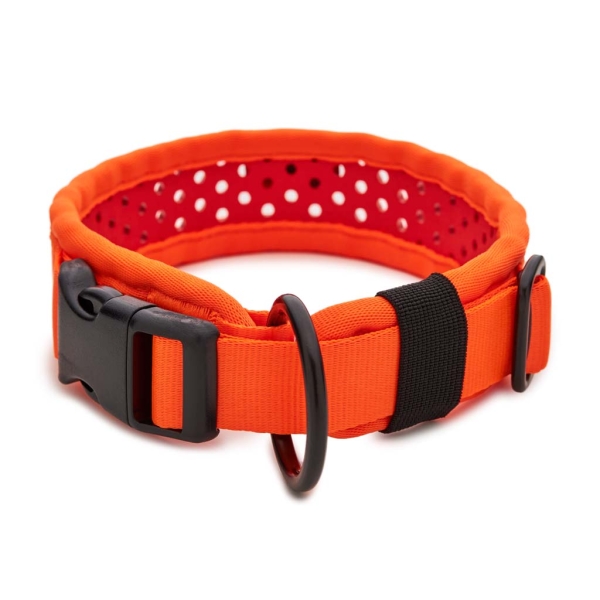 SOFTY Halsband | Länge: 35-41cm | Breite: 3,8cm | Farbe: orange/rot